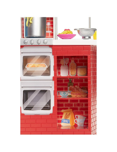 Muñeca Barbie Chef de Espagueti Afroamericana - Juego de Cocina