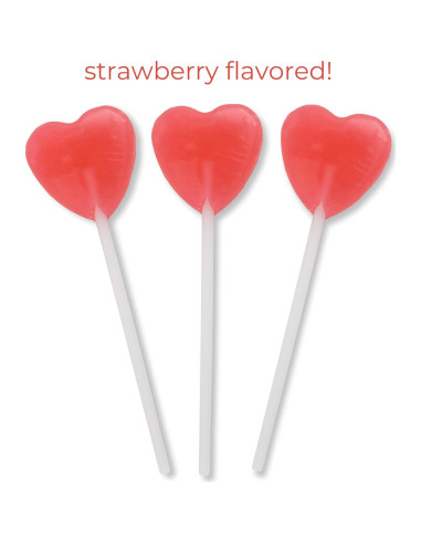 Kit de Lollipops de San Valentín Barbie - 12 Corazones Sabor Fresa
