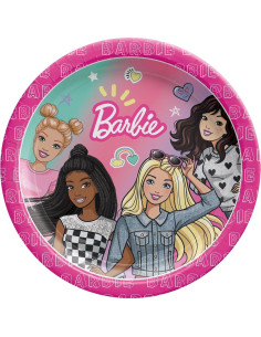 Suministros Fiesta Cumpleaños Barbie - 16 Platos, 16 Servilletas 2