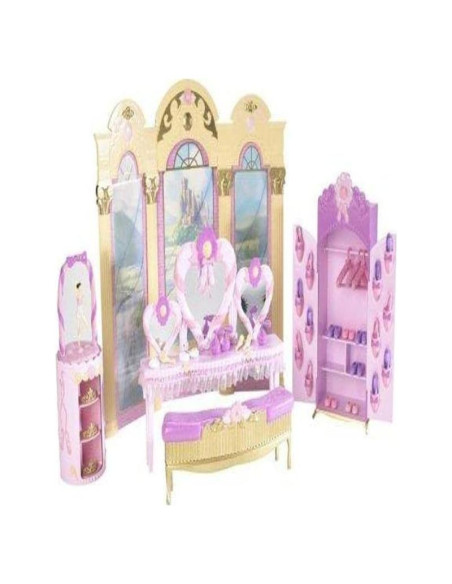 Vanity de Princesa Barbie 12 Princesas Bailarinas 1.26 kg