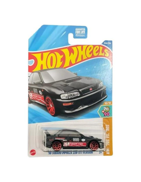 Hot Wheels Subaru Impreza 22B-STi 1998 Negro Escala 1:64