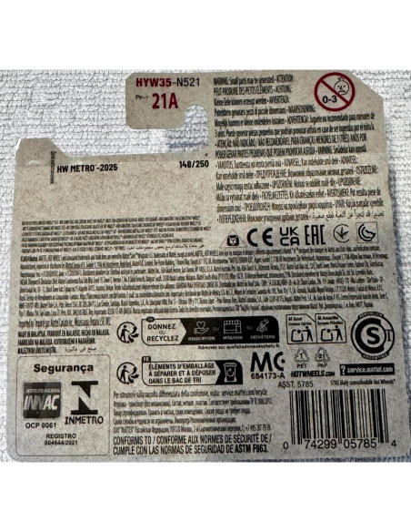 Auto de Juguete Hot Wheels Cone Shaker Verde/Naranja 148/250 Auto de Juguete Hot Wheels Cone Shaker Verde/Naranja 148/250