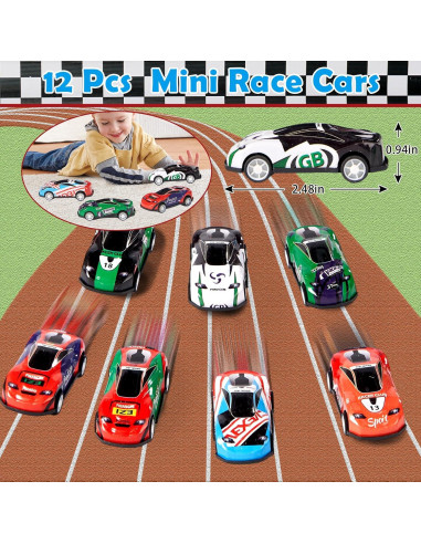 Favoritos de Fiesta de Coche de Carreras Vanblue 12 Piezas