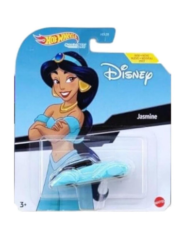 Colección de Autos Disney Hot Wheels Aladino y Jasmine - 2 Piezas