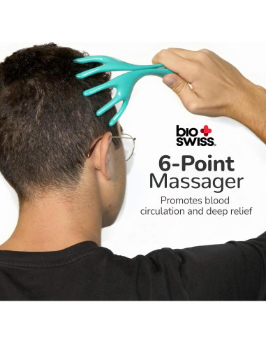 Masajeador de Cabeza BioSwiss 4 Perillas Ergonómico