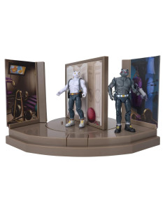 Conjunto Sala del Agente Meowscles Jazwares con 2 Figuras 17 cm