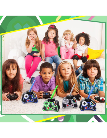 Vasos de Fiesta Gamer Mifoci 12 Pcs 295ml con Pajilla y Tapa