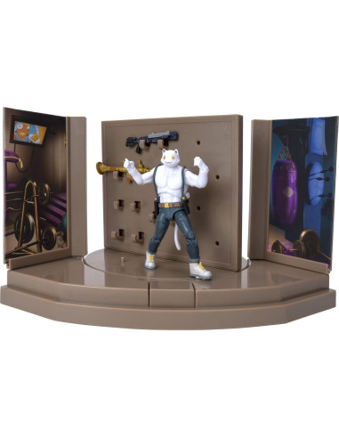 Conjunto Sala del Agente Meowscles Jazwares con 2 Figuras 17 cm