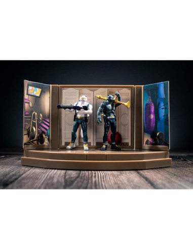 Conjunto Sala del Agente Meowscles Jazwares con 2 Figuras 17 cm