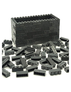 Ladrillos de Construcción ZHX 1x3 Gris Oscuro 150 Piezas