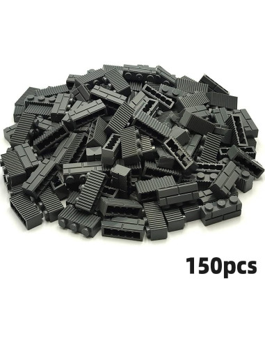 Ladrillos de Construcción ZHX 1x3 Gris Oscuro 150 Piezas