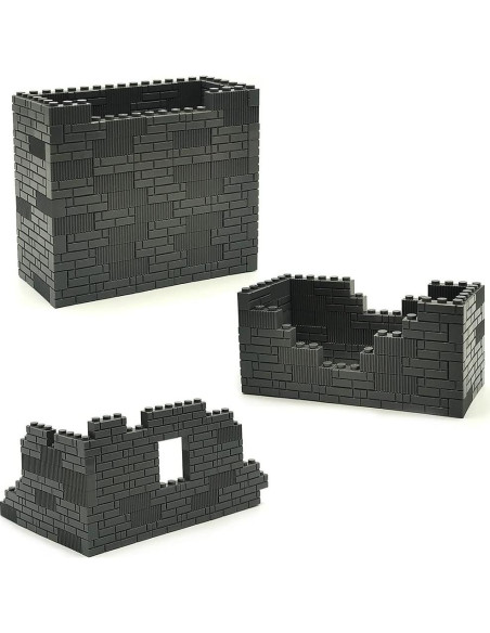 Ladrillos de Construcción ZHX 1x3 Gris Oscuro 150 Piezas