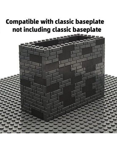 Ladrillos de Construcción ZHX 1x3 Gris Oscuro 150 Piezas