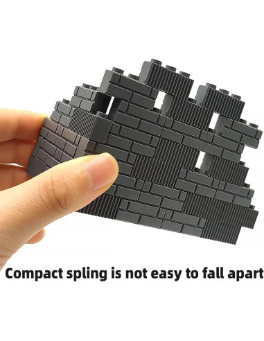 Ladrillos de Construcción ZHX 1x3 Gris Oscuro 150 Piezas