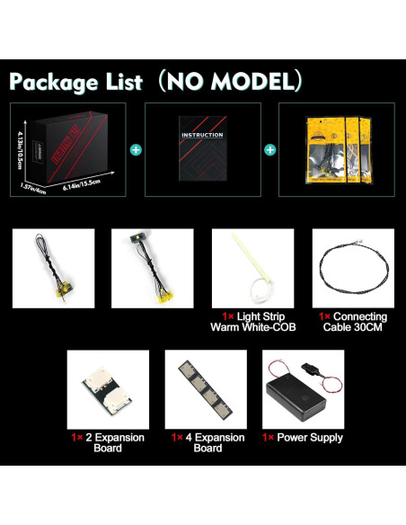 Kit de luz LED LocoLee para LEGO 21272 Mansión en el bosque