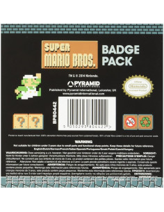 Paquete de 5 Pines Super Mario Bros. Pirámide Internacional 2