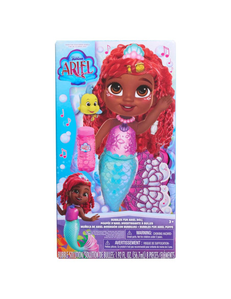 Muñeca Ariel Disney Junior Bubbles Fun 29.2 cm con Accesorios