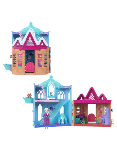 Juego de muñeca Elsa Mattel Disney Frozen con 10 áreas de juego