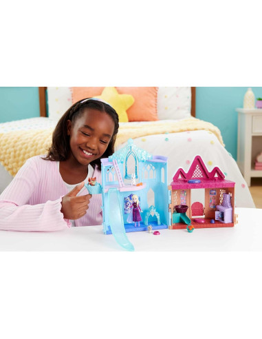 Juego de muñeca Elsa Mattel Disney Frozen con 10 áreas de juego