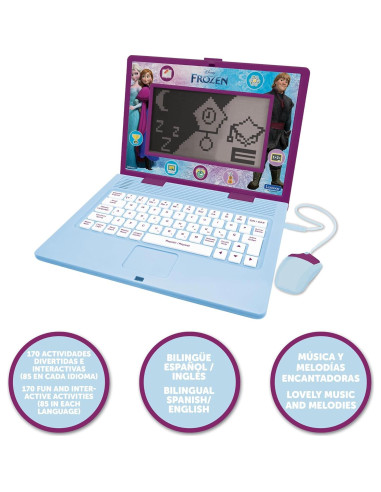 Laptop Educativo Bilingüe Lexibook Frozen 170 Actividades