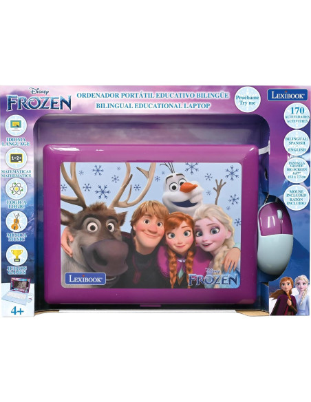 Laptop Educativo Bilingüe Lexibook Frozen 170 Actividades