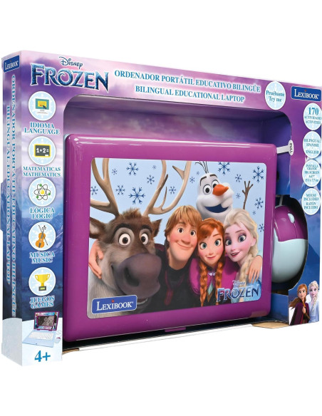 Laptop Educativo Bilingüe Lexibook Frozen 170 Actividades