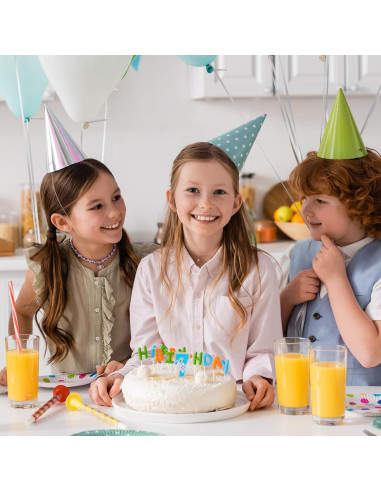 Vela de Cumpleaños Azul con Copos de Nieve - Número 4 - 7.62 cm