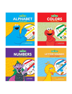 Cuadernos de Actividades Sesame Street 4-Pack 32 Páginas