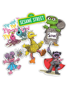 Pegatinas Coleccionables Popfunk Plaza Sésamo - Cookie Monster y Amigos