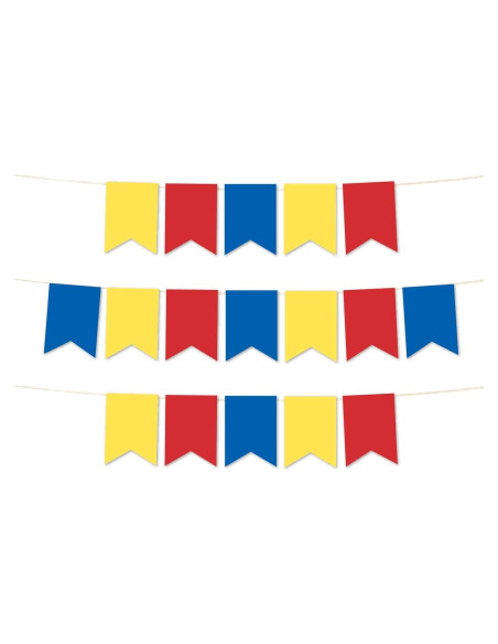 Banderín Colgante Andaz Press 24 Banderines 3.66m Cumpleaños