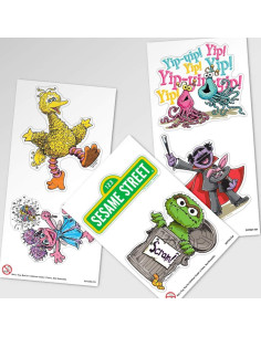 Pegatinas Coleccionables Popfunk Plaza Sésamo - Cookie Monster y Amigos 2
