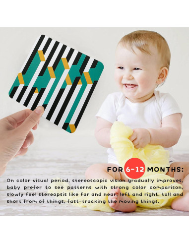 Tarjetas Flash de Estimulación Visual Richgv 0-36 Meses