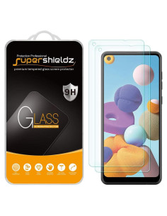 Protector de Pantalla Vidrio Templado Supershieldz para Samsung Galaxy A21 - 2 Pack