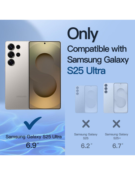 Protector de Pantalla Privado JETech para Samsung Galaxy S25 Ultra 5G, Vidrio Templado 2 Unidades