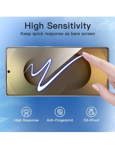 Protector de Pantalla Privado JETech para Samsung Galaxy S25 Ultra 5G, Vidrio Templado 2 Unidades