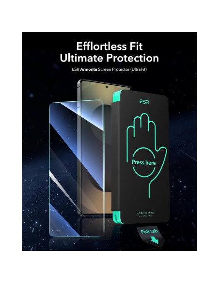 Protector de Pantalla ESR 3 Pack para Samsung Galaxy S25 Ultra 9H