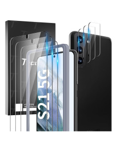 TOCOL Paquete 6 Protectores Vidrio Templado y Lente S21 5G