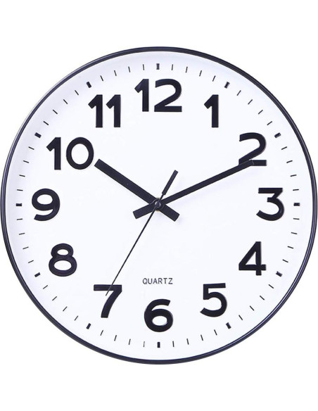 Reloj de Pared Silencioso 30 cm 2 Piezas Foraineam