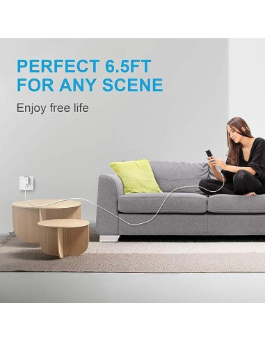 Cargador Rápido USB-C 20W Novobit para iPad y iPhone