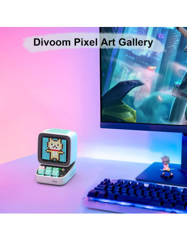 Divoom Ditoo Altavoz Bluetooth 10W con Pantalla LED 9cm