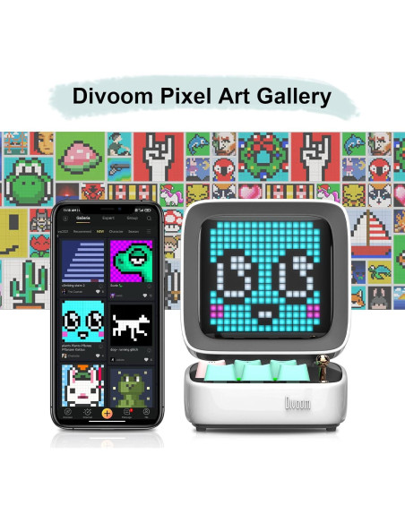 Divoom Ditoo Altavoz Bluetooth 10W con Pantalla LED 9cm