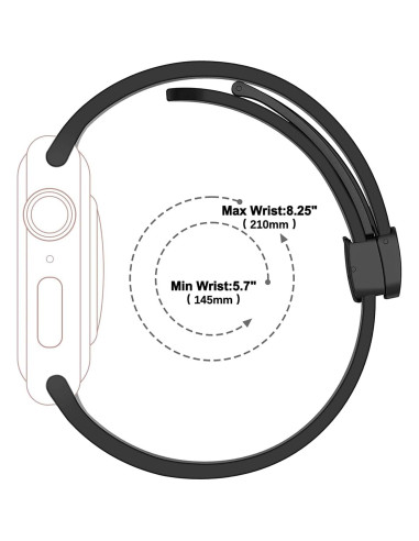 Correa de Silicona Suave para Ticwatch Pro 5 - Ajustable 24mm