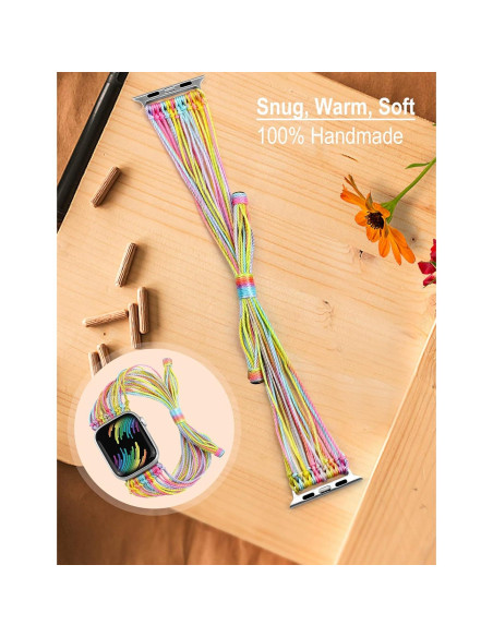 Pulsera Boho JR.DM para Apple Watch 38-46mm Colorido Mujeres