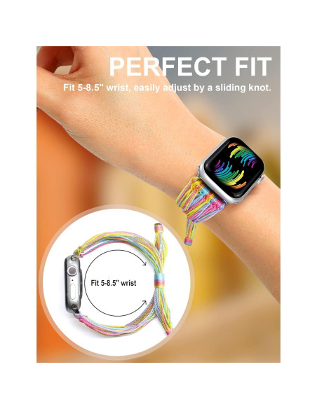 Pulsera Boho JR.DM para Apple Watch 38-46mm Colorido Mujeres