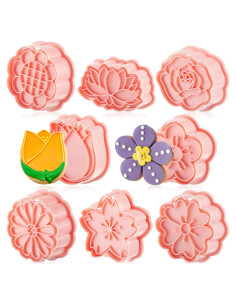 Cortadores de Galletas en Forma de Flor Vesici - 8 Piezas