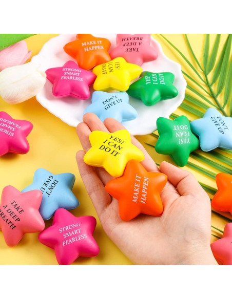 Pelotas de Estrés Motivacionales LOVESTOWN 24PCS 5cm