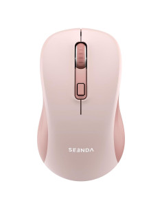 Ratón Inalámbrico Seenda Rosa Bluetooth y USB Doble Modo