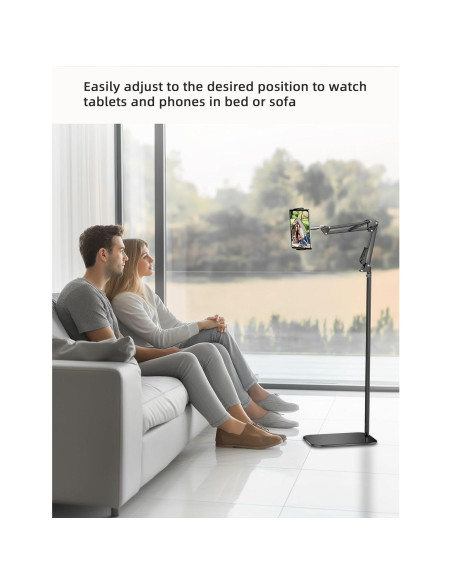 Soporte de Piso para Tableta VOLTIFYMAX Ajustable 75-140 cm