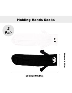 Calcetines Magnéticos de Pareja TOYMIS 2 Pairs 3D Divertidos 2