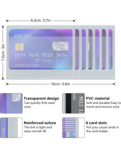 Juego de 2 Inserciones de Reemplazo para Cartera Bifold 6 Páginas DEEZOMO 2
